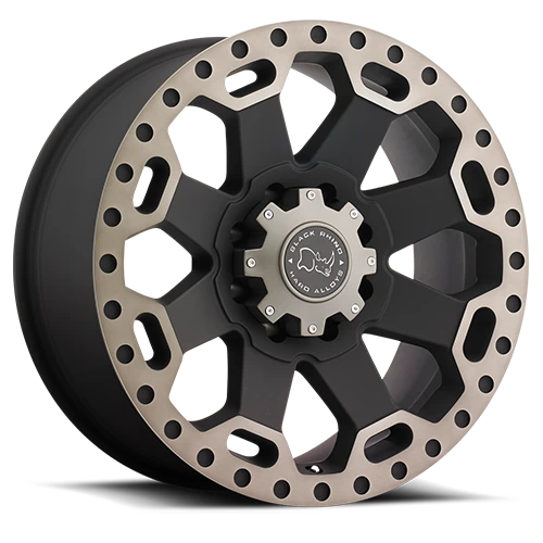 Black Rhino Warlord Wheel 17x9 8x170 Matte Black Machined With Double Dark Tint -12mm | 1790WAR-28170M25