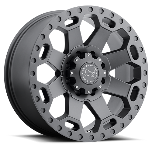 Black Rhino Warlord Wheel 17x9 8x180 Matte Gunmetal -12mm - FREE T-SHIRT INCLUDED! | 1790WAR-28180G25