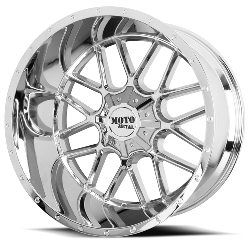 Moto Metal Mo986 Siege Wheel 20x12 5x127 & 5x139.7 Chrome -44mm - FREE T-SHIRT INCLUDED! | MO98621235244N
