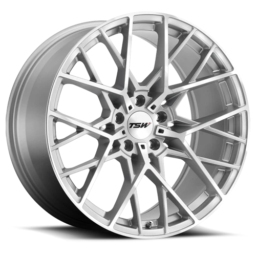 Tsw Sebring Wheel 17x8 5x108 Silver w/ Mirror Cut Face 40mm | 1780SEB405108S72