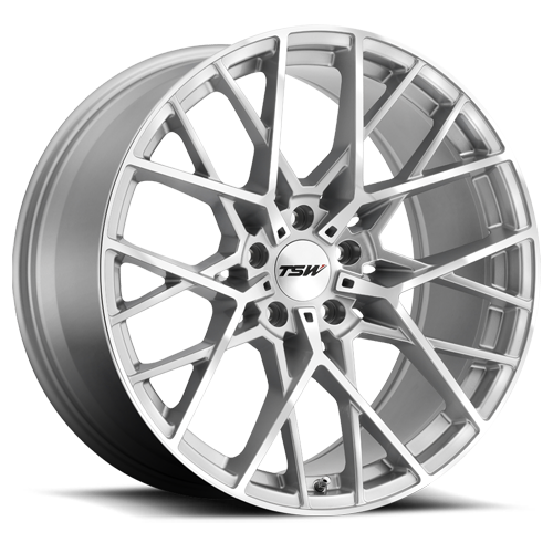 Tsw Sebring Wheel 20x8.5 5x112 Silver w/ Mirror Cut Face 20mm | 2085SEB205112S72