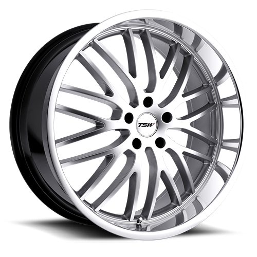 Tsw Snetterton Wheel 20x8.5 5x120 Hyper Silver w/ Mirror Cut Lip 35mm - FREE T-SHIRT INCLUDED! | 2085SNT355120S76