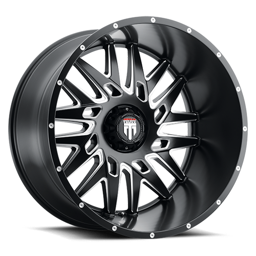 DOORBUSTER PRICING! - American Truxx At184 Dna Wheel 26x14 8x170 Satin Black Milled -76mm - MINIMUM PURCHASE OF 4 WHEELS | AT184-26470M-76
