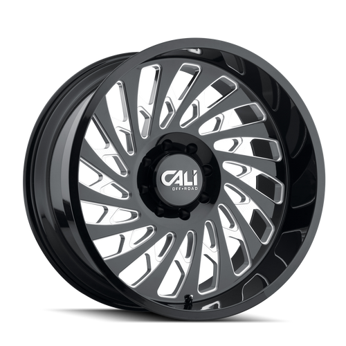 Cali Off-Road Switchback Wheels Rims 20x9 6x135 Gloss Black Milled 0mm | 9108-2936BM