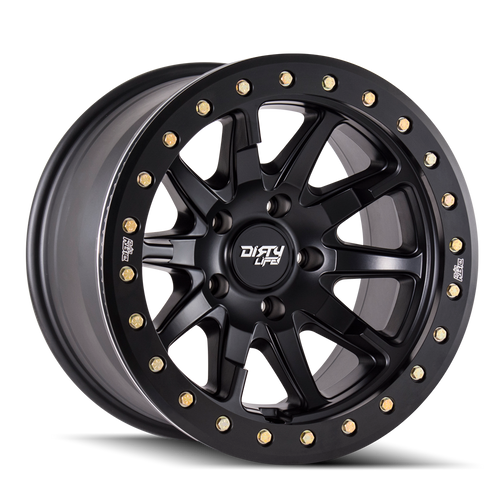 Dirty Life Dt-2 Wheels Rims 17x9 6x139.7 Satin Black -12mm | 9304-7983MB12