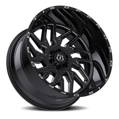 no-rin様 Tis 544Bm Wheels Rims 20x12 5x114.3 5x127 Gloss Black W
