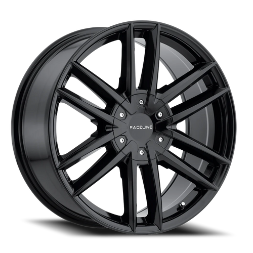 DOORBUSTER PRICING! - Raceline 158B Impulse Wheel 20x8.5 6x139.7 & 6x135 Gloss Black 15mm - FREE T-SHIRT INCLUDED! | 158B-28566+15