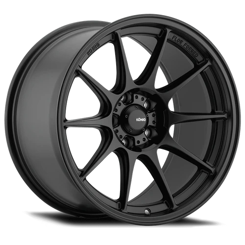 Konig 57B Dekagram Wheels Rims 18x8.5 5x112 Semi-Matte Black 43mm | 57B-DK88512435