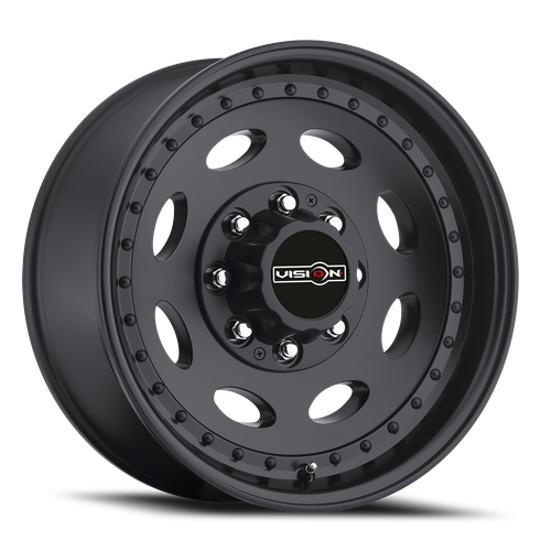 Vision Hauler Trailer 81 Wheel - 19.5x7.5 8x180 Matte Black 25mm | 81F-9787MB25