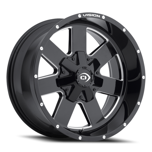 Vision Arc 411 Wheel 20x9 6x135 Gloss Black Milled Spoke 12mm | 411-2936MS12