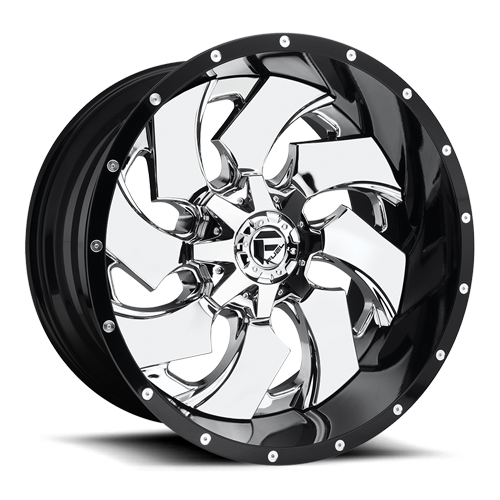 Fuel D240 Cleaver Wheel 20x9 8x180 Chrome With Gloss Black Lip 20mm | D24020901857