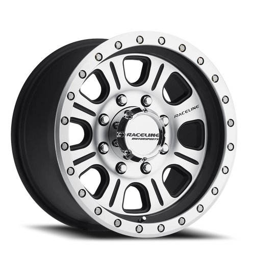 DOORBUSTER PRICING! - Raceline 928M Monster Wheel 17x9 5x127 Black w/ Machined Accents -12mm - FREE T-SHIRT INCLUDED! | 928M-79050-12