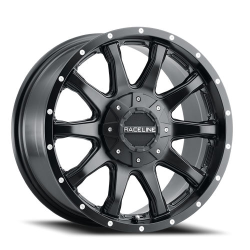 DOORBUSTER PRICING! - Raceline 930B Shift Wheel 17x8 5x114.3 & 5x120 Satin Black 35mm - FREE T-SHIRT INCLUDED! | 930B-78099+35