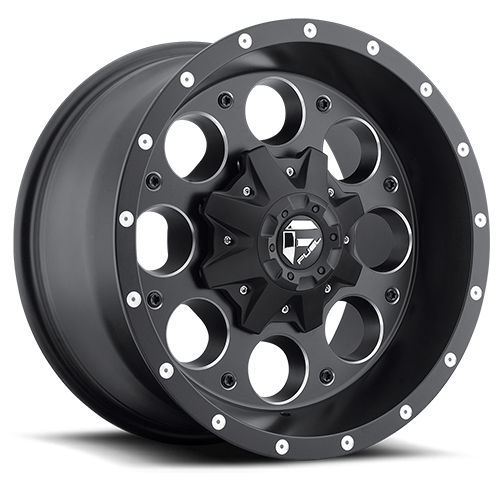 Fuel D525 Revolver Wheel 17x9 6x135 & 6x139.7 Matte Black Milled 1mm - FREE T-SHIRT INCLUDED! | D52517909850