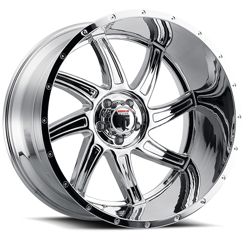 DOORBUSTER PRICING! - American Truxx At162 Vortex Wheel 24x14 8x170 Chrome -76mm - MINIMUM PURCHASE OF 4 WHEELS | AT162-24470C-76
