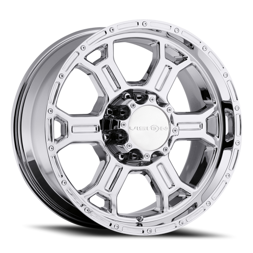 Vision Raptor 372 Wheel 17x8 8x165.1 Chrome 25mm | 372-7881C25