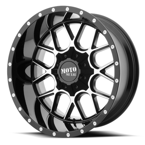 Moto Metal Mo986 Siege Wheel 20x10 6x135 & 6x139.7 Gloss Black Machined -18mm - FREE T-SHIRT INCLUDED! | MO98621067318N