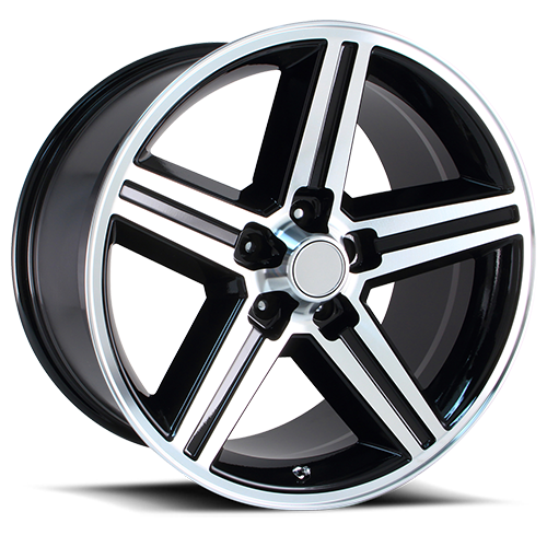Performance Replicas Pr148 Wheel 17x8 5x120.65 Gloss Black Machined 0mm | 148B-78610