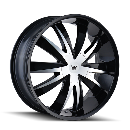 Mazzi Edge Wheels Rims 18x7.5 5x110 5x115 Gloss Black Machined 40mm | 337-8711B