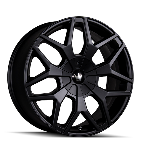 Mazzi Profile Wheels Rims 24x9.5 5x115 5x120 Matte Black 18mm | 367-24918MB