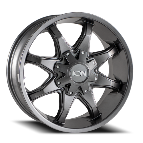 DOORBUSTER PRICING! - Ion 181 Wheel 20x9 5x139.7 & 5x150 Gloss Graphite 18mm | 181-2997G18