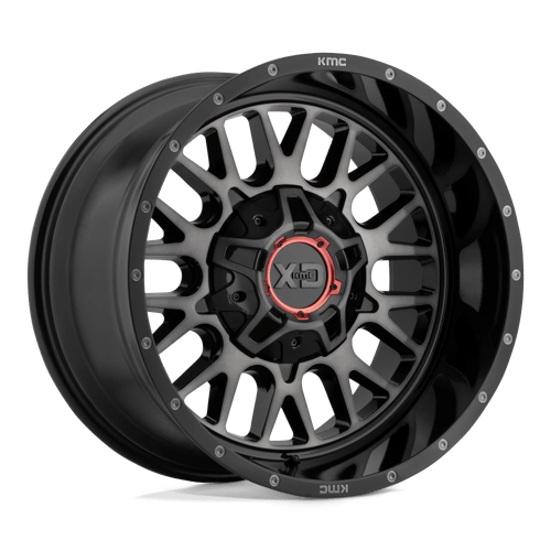Xd Xd842 Snare Wheels Rims 20x9 8x170 Gloss Black W/ Brushed Face