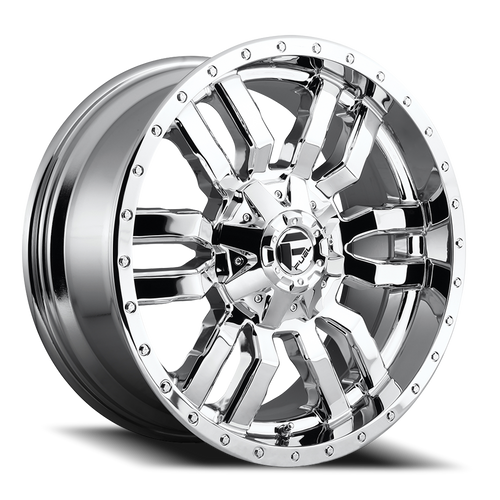Fuel D631 Sledge Wheel 22x10 6x135 & 6x139.7 Chrome 10mm | D63122009856