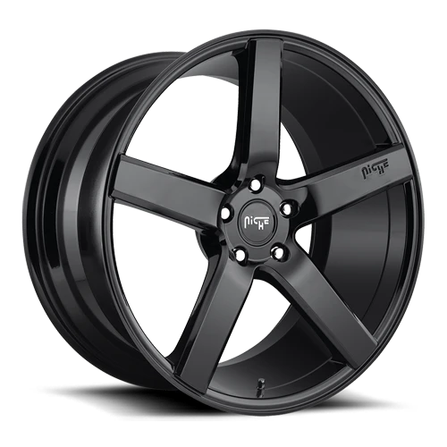 Niche M188 Milan Wheel 22x10 5x127 Gloss Black 35mm - FREE T-SHIRT INCLUDED! | M188220075+35