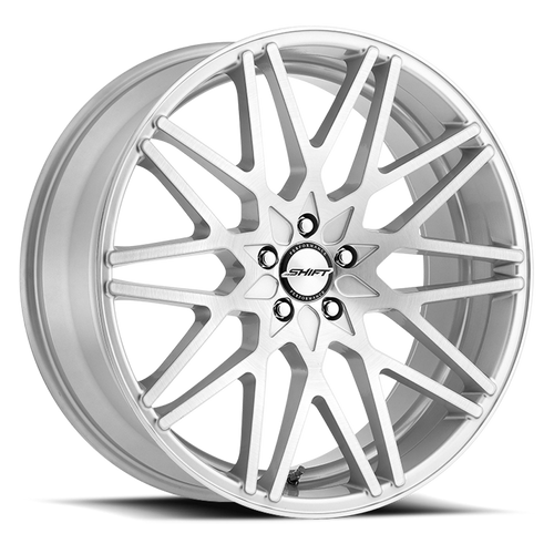 DOORBUSTER PRICING! - Shift H32 Formula Wheel 20x8.5 5x115 Brushed Silver 15mm - FREE T-SHIRT INCLUDED! | H32051515BFS
