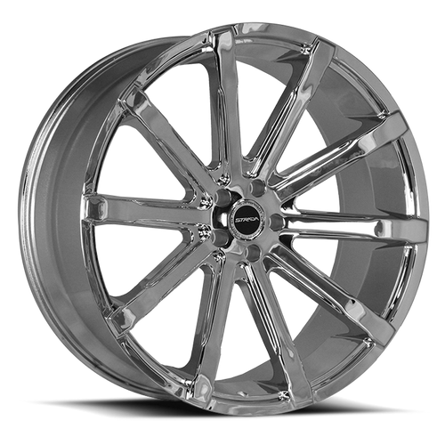 DOORBUSTER PRICING! - Strada S48 Osso Wheel 24x10 5x115 Chrome 15mm - FREE T-SHIRT INCLUDED! | S48451515