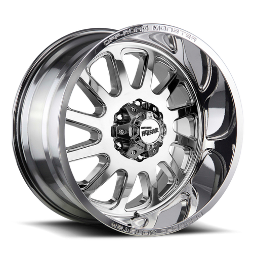 DOORBUSTER PRICING! - Off Road Monster M17 M17 Wheel 20x10 5x127 Chrome -19mm - FREE T-SHIRT INCLUDED! | M170527N19