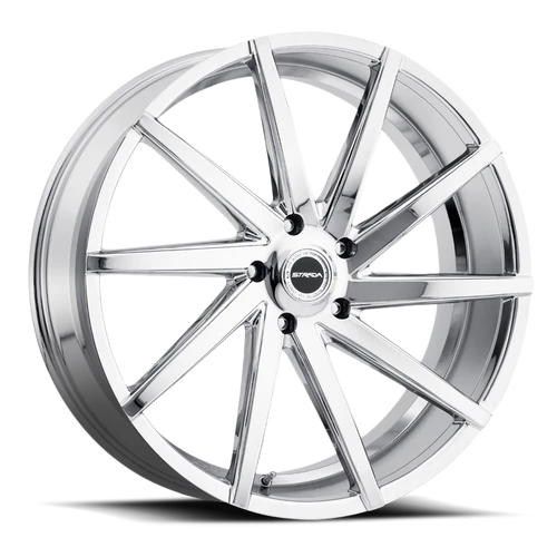 DOORBUSTER PRICING! - Strada S41 Sega Wheel 22x9 6x139.7 Chrome 24mm - FREE T-SHIRT INCLUDED! | S41263924