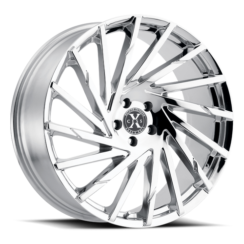 DOORBUSTER PRICING! - Xcess X02 X02 Wheel 24x9.5 6x139.7 Chrome 24mm - FREE T-SHIRT INCLUDED! | X02463924
