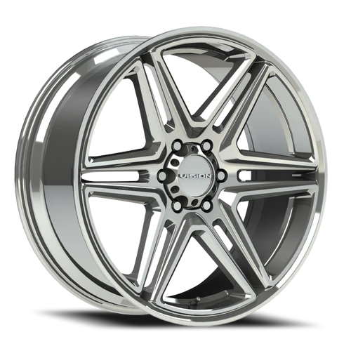 Vision Wedge 476 Wheel 20x9 6x132 Chrome 30mm | 476-2924C30