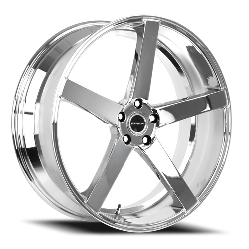 DOORBUSTER PRICING! - Strada S35 Perfetto Wheel 20x8.5 5x120 Chrome 35mm - FREE T-SHIRT INCLUDED! | S35052035