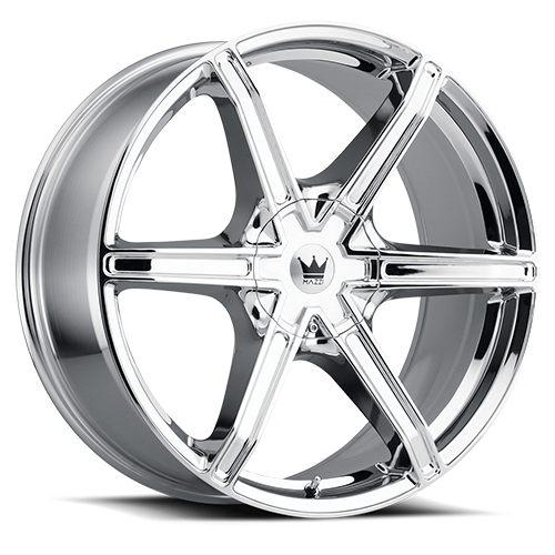 DOORBUSTER PRICING! - Mazzi Stilts Wheel 24x9.5 5x115 & 5x120 Chrome 18mm | 371-24918C