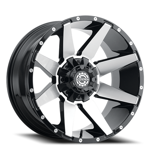 Scorpion Sc31 Wheel 20x9 6x135 & 6x139.7 Black Machined -12mm | SC31-200963539-12BM