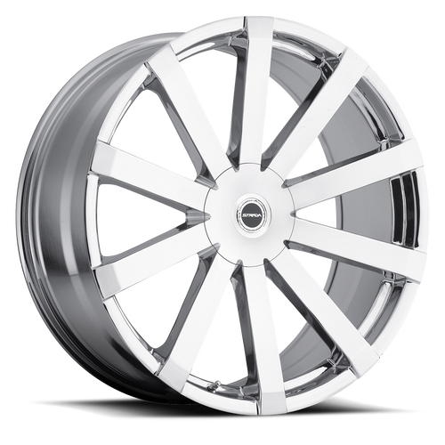 DOORBUSTER PRICING! - Strada S50 Gabbia Wheel 22x8.5 5x114.3 & 5x120 Chrome 35mm - FREE T-SHIRT INCLUDED! | S50250135