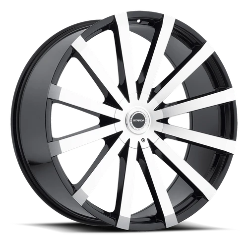 DOORBUSTER PRICING! - Strada S50 Gabbia Wheel 26x10 6x135 & 6x139.7 Gloss Black Machined 30mm - MINIMUM PURCHASE OF 4 WHEELS - FREE T-SHIRT INCLUDED! | S50660730GBM