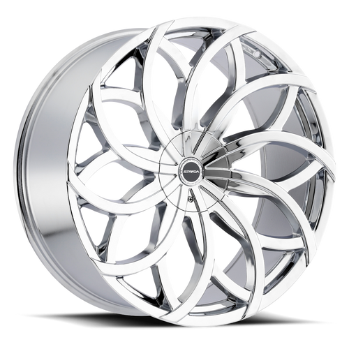 DOORBUSTER PRICING! - Strada S61 Huracan Wheel 22x9.5 5x115 & 5x120 Chrome 35mm - FREE T-SHIRT INCLUDED! | S61250135