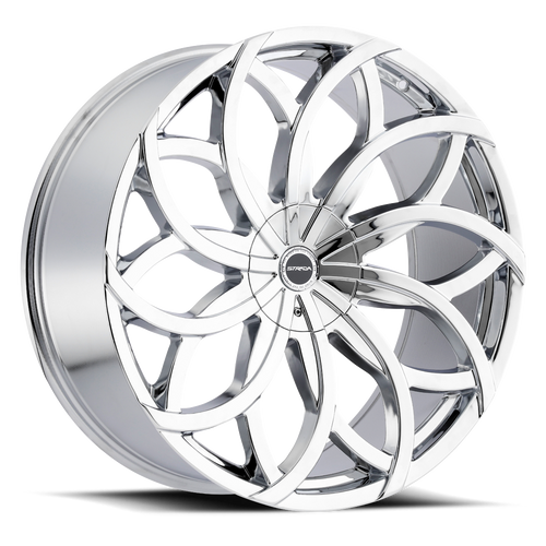 DOORBUSTER PRICING! - Strada S61 Huracan Wheel 24x10 6x135 & 6x139.7 Chrome 30mm - FREE T-SHIRT INCLUDED! | S61460730