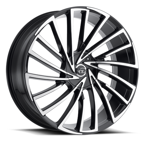 Vct V79 Wheel 22x8.5 5x108 & 5x115 Black Machined 38mm | V79-228550815+38BM