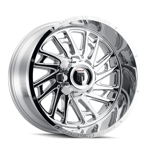 American Truxx At1905 Blade Wheels Rims 22x12 8x180 Chrome -44mm | AT1905-22278C-44