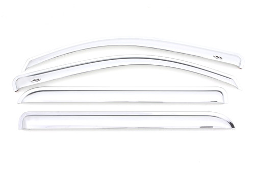 Auto Ventshade Chrome Ventvisor Deflector - 4 pc | BBFF 684536