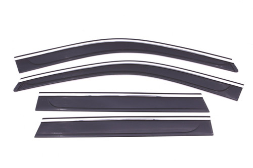 Auto Ventshade Ventvisor Low Profile Deflector - Chrome Trim, 4 pc | BBFF 794015