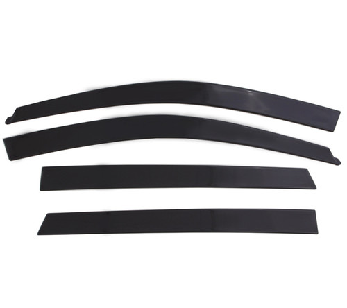 Auto Ventshade Ventvisor Low Profile Deflector; Smoke; In-Channel Mount; 4 pc | BBFF 994022