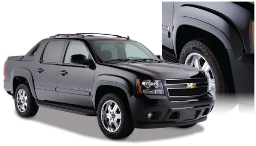 Bushwacker® 40933-02 OE Fender Flares OE Matte Black 4pc For Avalanche