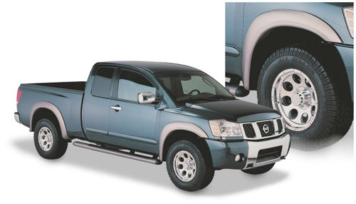 Bushwacker 70901-02 Extend A Fender Flares OE Matte Black 4pc For Nissan Titan ~