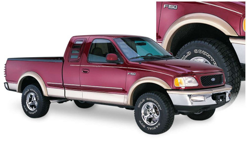 Bushwacker 20033-11 Extend A Fender Flares OE Matte Black Pair For Ford F-150 ~