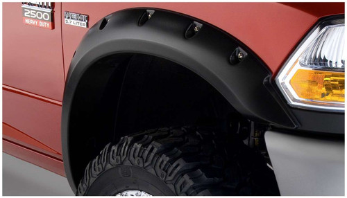 Bushwacker® 50047-02 Pocket Style Fender Flares OE Matte Black Pair For Ram 3500